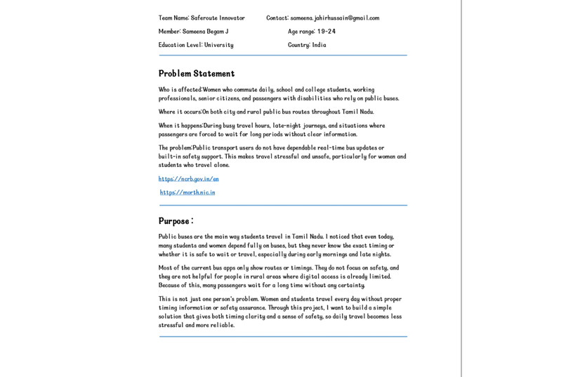 Smart Transit And Safety For Women And Students  – screenshot 1