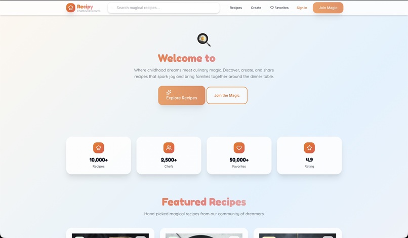 Recipy – screenshot 1