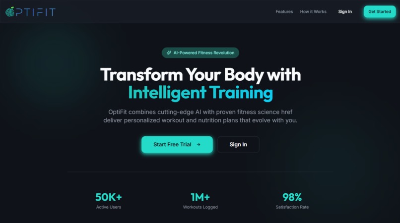 OptiFit – screenshot 1