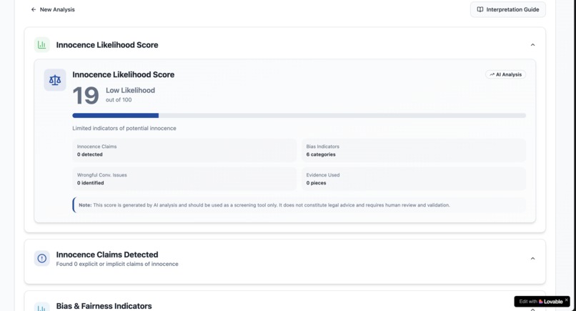#Justicelens – screenshot 3