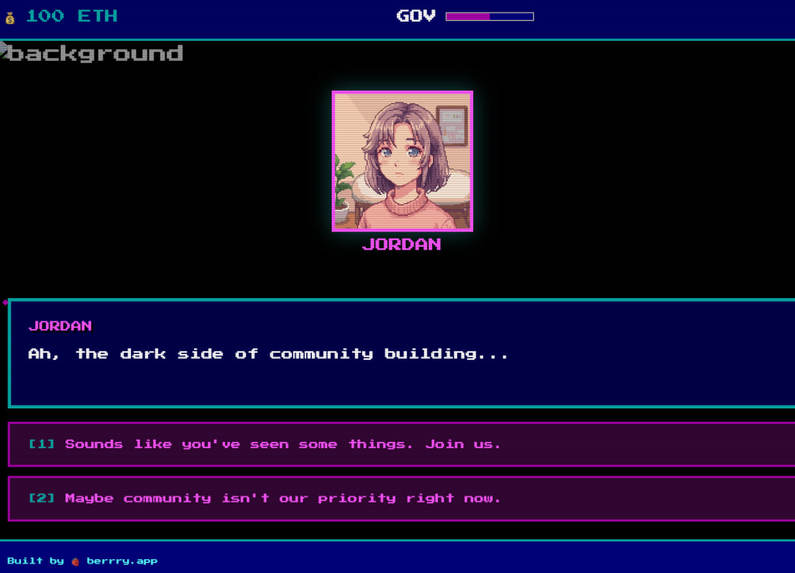 DAO'25 - Get Rich Together Series - Visual Novel – screenshot 1