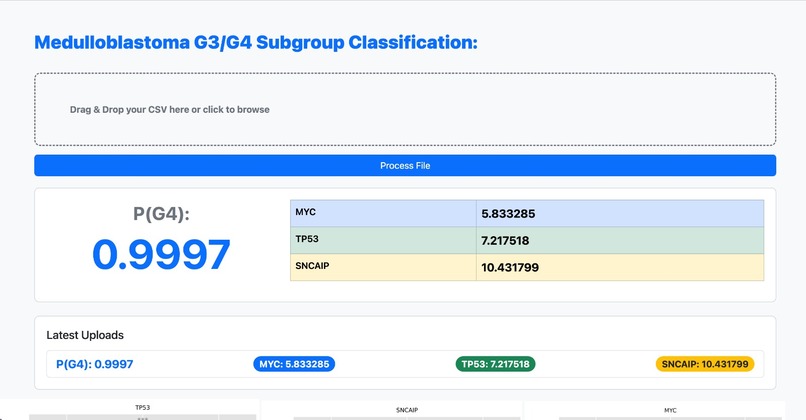 Continuous Medulloblastoma Classification – screenshot 3