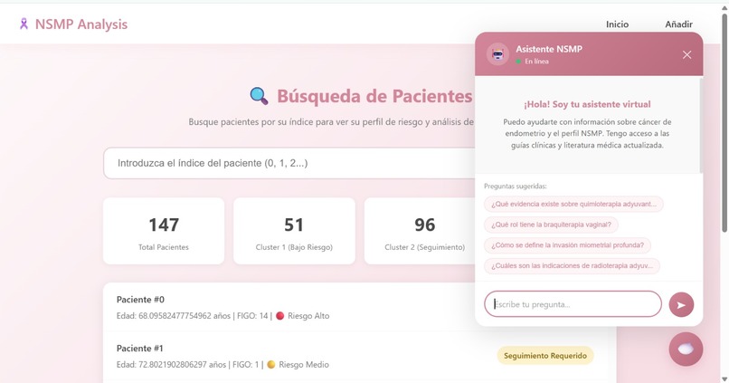 NSMPAnalysis: A Risk Prediction Model for Endometrial Cancer – screenshot 4