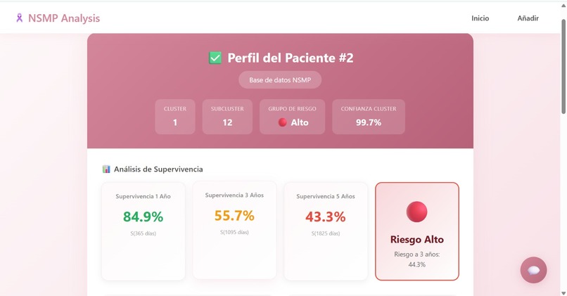 NSMPAnalysis: A Risk Prediction Model for Endometrial Cancer – screenshot 5