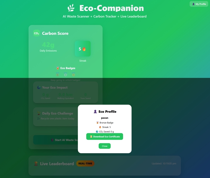 Eco-companion AI – screenshot 1