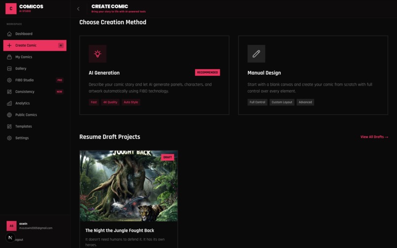 comicOS – An HDR-Ready, JSON-Native Comic Creation Platform – screenshot 2