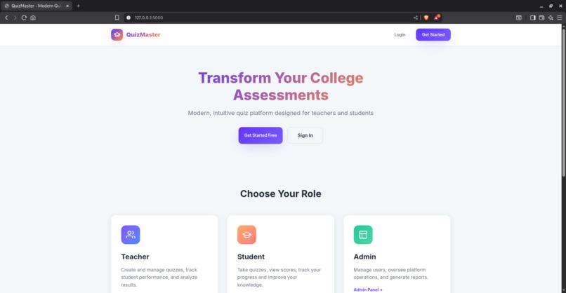 Quiz management  – screenshot 2