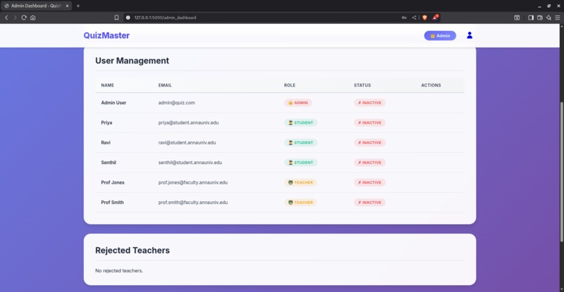 Quiz management  – screenshot 7