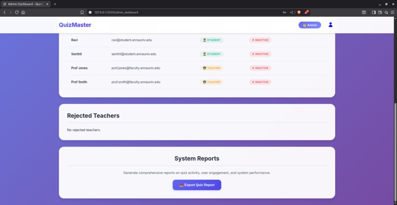 Quiz management  – screenshot 8