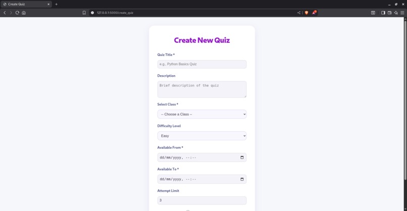 Quiz management  – screenshot 10