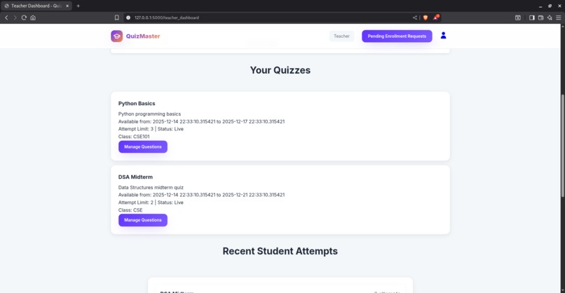 Quiz management  – screenshot 12
