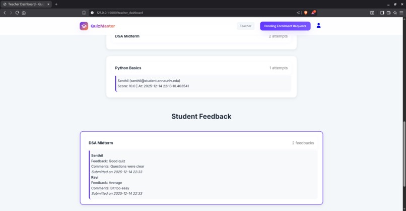 Quiz management  – screenshot 14