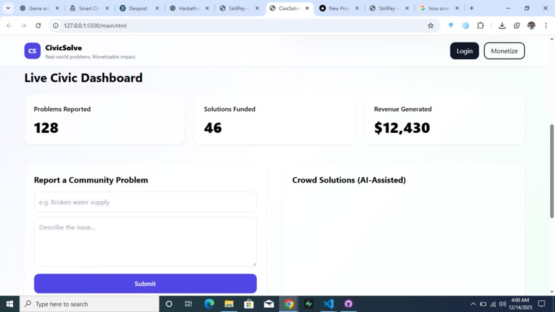 CivicSolve – screenshot 1
