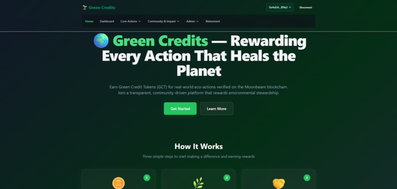 Green Credit - A Decentralized Climate Action System – screenshot 2