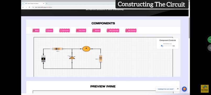Zener Diode Simulation Engine  – screenshot 2