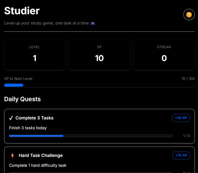 Studier – screenshot 1