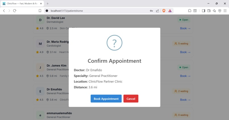 ClinicFlow – screenshot 5