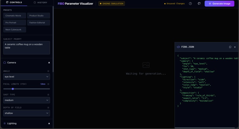 FIBO Parameter Visualizer – screenshot 2