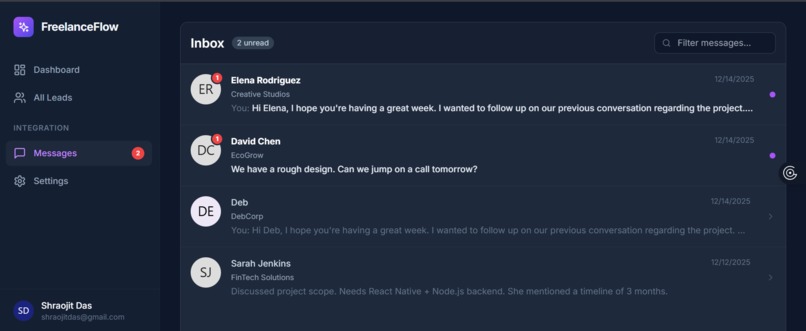 FreelanceFlow AI – screenshot 4