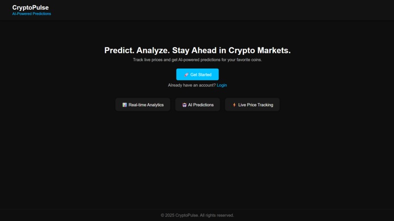 CRYPTOPULSE–Real-Time Crypto Analysis and Price Prediction  – screenshot 5
