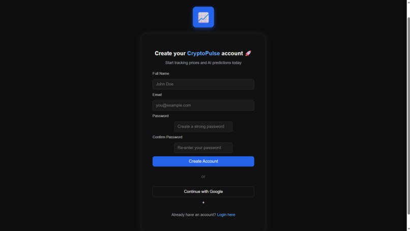 CRYPTOPULSE–Real-Time Crypto Analysis and Price Prediction  – screenshot 7
