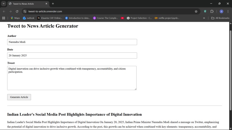 tweet-to-article – screenshot 1