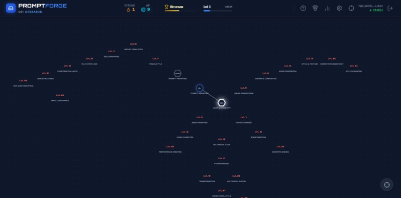 PROMPTFORGE – screenshot 2