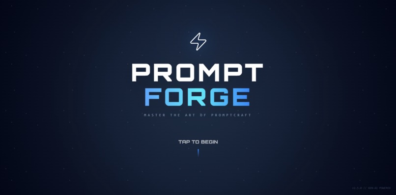 PROMPTFORGE – screenshot 5