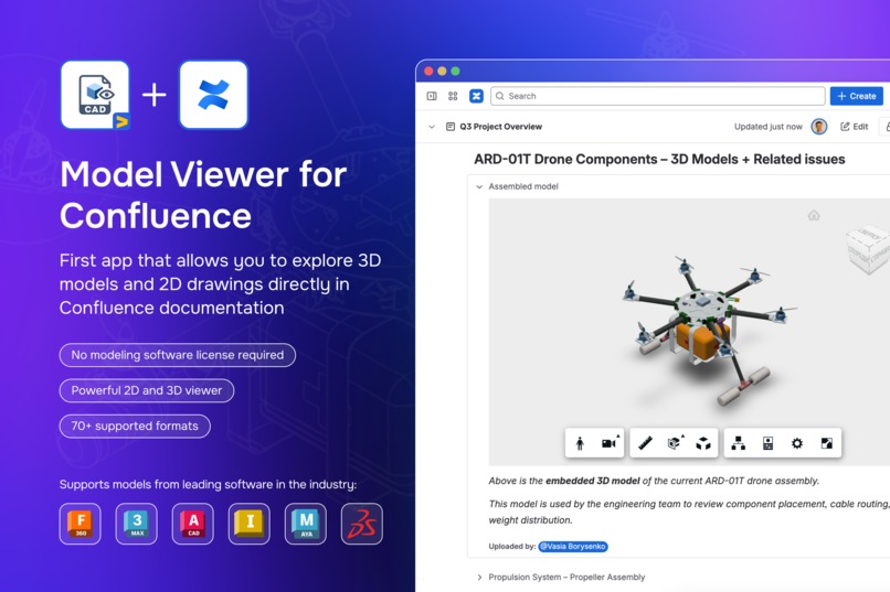 Model Viewer for Confluence – screenshot 1