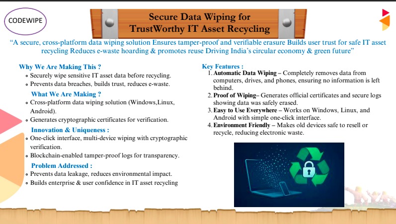 Secure Data Wiping for TrustWorthy IT Asset Recycling – screenshot 2