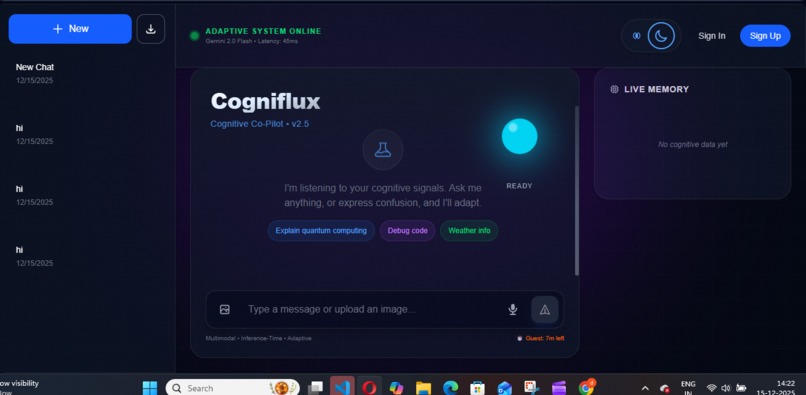 Cogniflux – screenshot 1