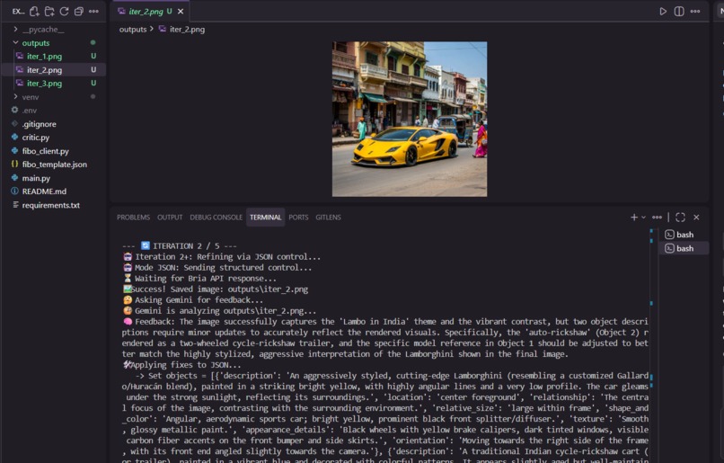 FIBO Visual Agent – screenshot 1