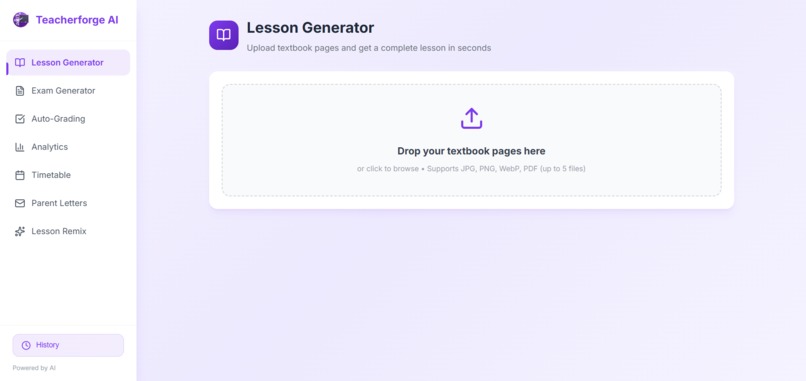 TeacherForge AI – screenshot 1