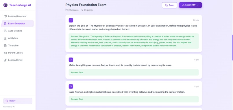 TeacherForge AI – screenshot 8