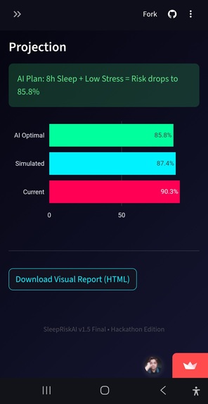 Sleep Risk AI Simulator: Decoding your sleep health XAI – screenshot 10