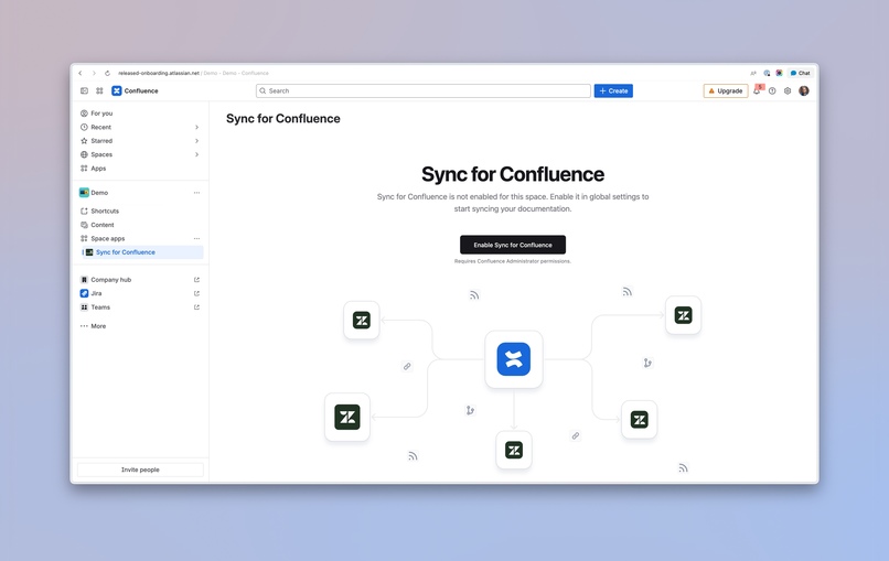 Sync for Confluence – screenshot 1