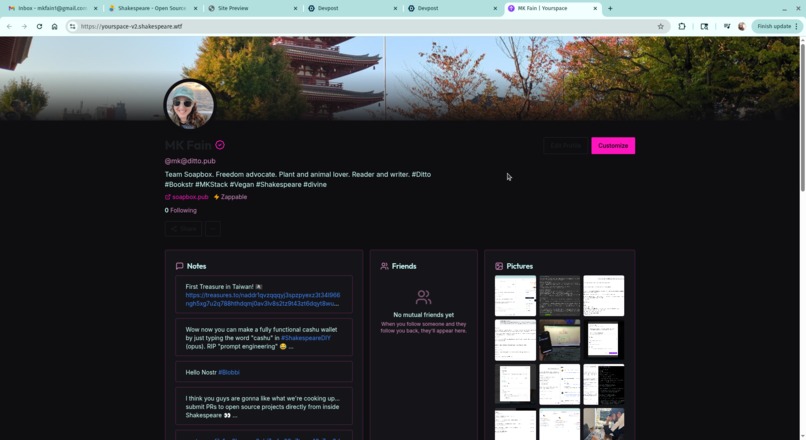 Yourspace v2 – screenshot 2