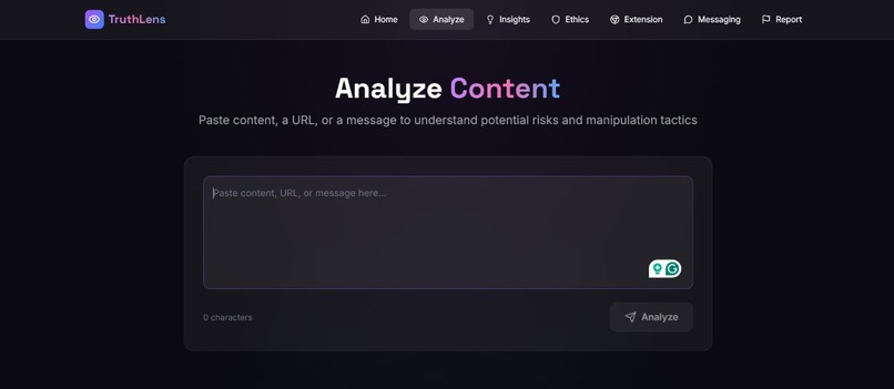 TruthLens - An ethical AI assistant – screenshot 2
