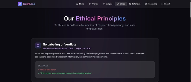 TruthLens - An ethical AI assistant – screenshot 3