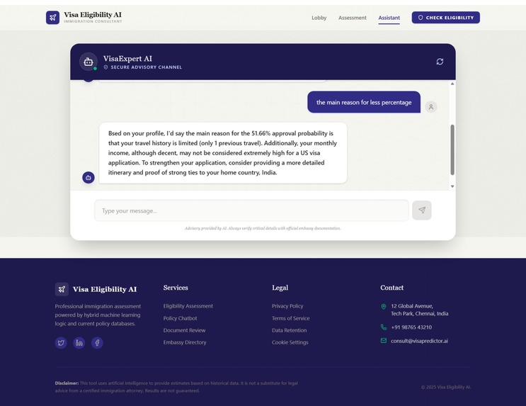 VisaVerse: The AI Immigration Consultant – screenshot 4