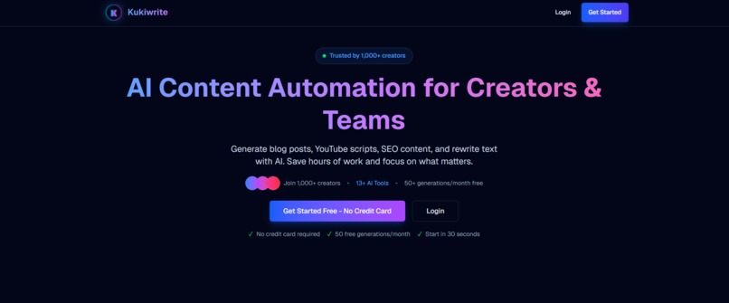 KukiWrite – AI Content Automation Workspace – screenshot 3