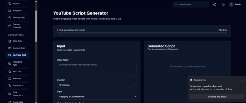 KukiWrite – AI Content Automation Workspace – screenshot 5