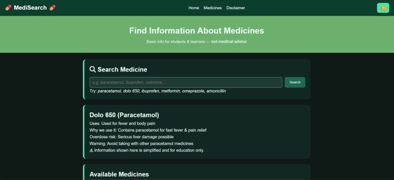 MediSearch – screenshot 3