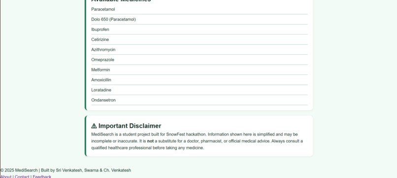 MediSearch – screenshot 3