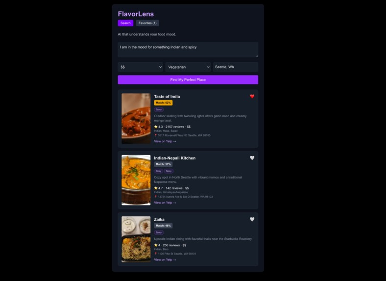 FlavorLens – screenshot 3