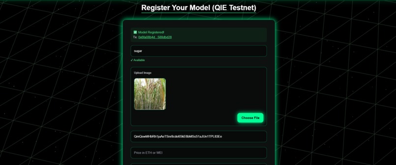 AgriSense — AI-Powered On-Chain Agricultural Intelligence – screenshot 2