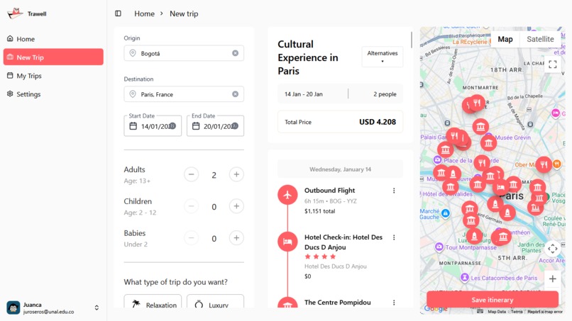 Trawell – screenshot 4
