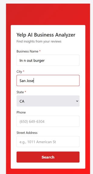 Yelp AI Business Analyzer – screenshot 4