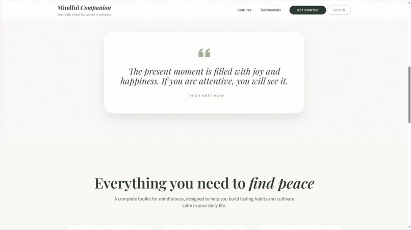 Mindful Companion – screenshot 2