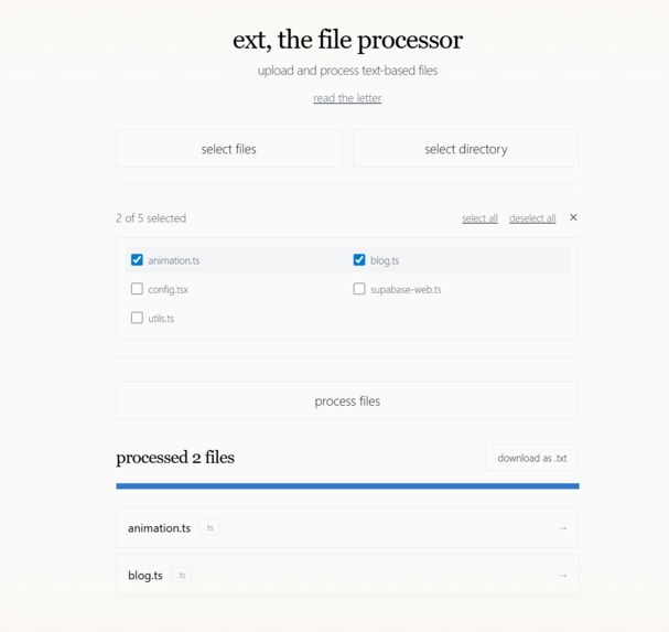 Ext – screenshot 2